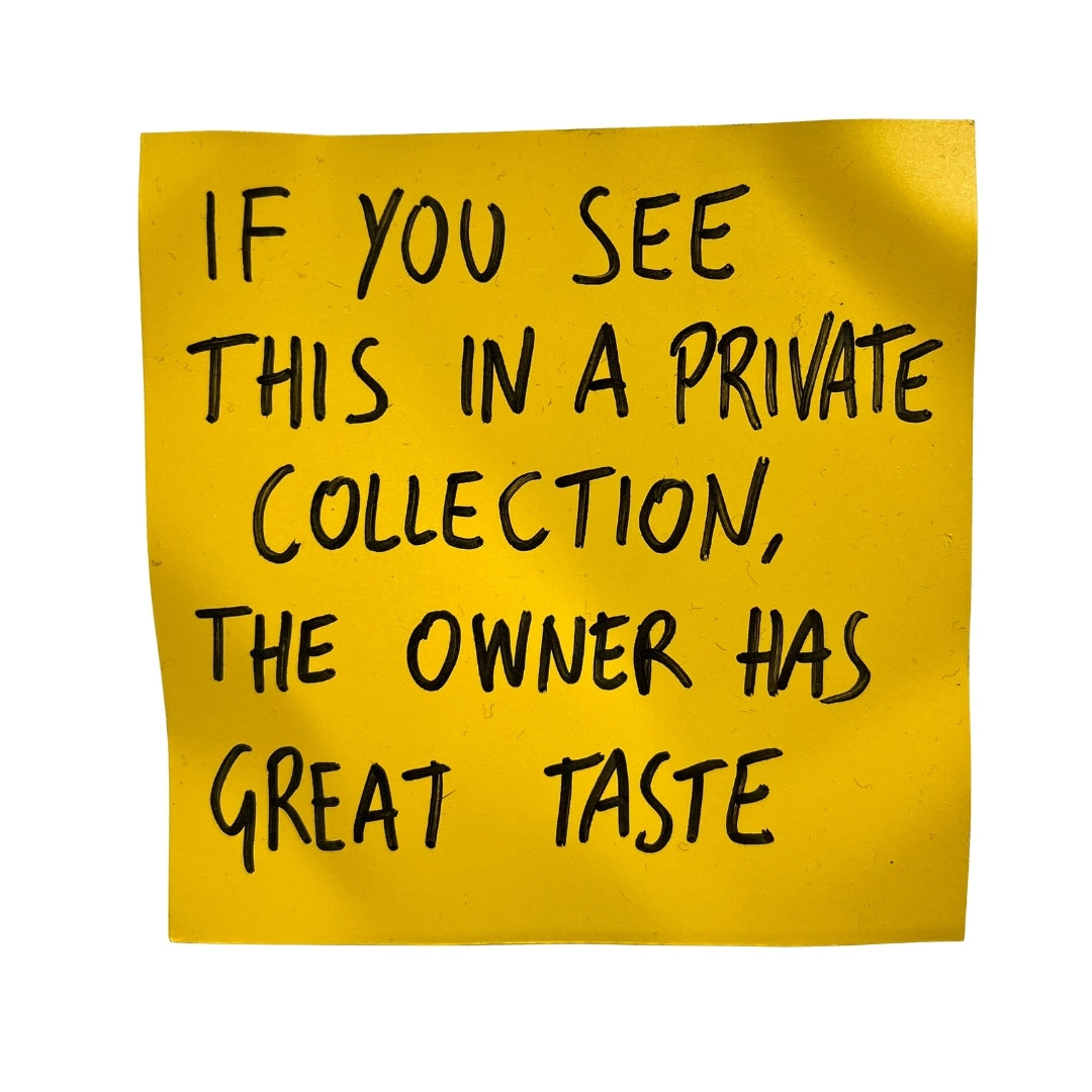 If you see this in a private collection, the owner has great taste