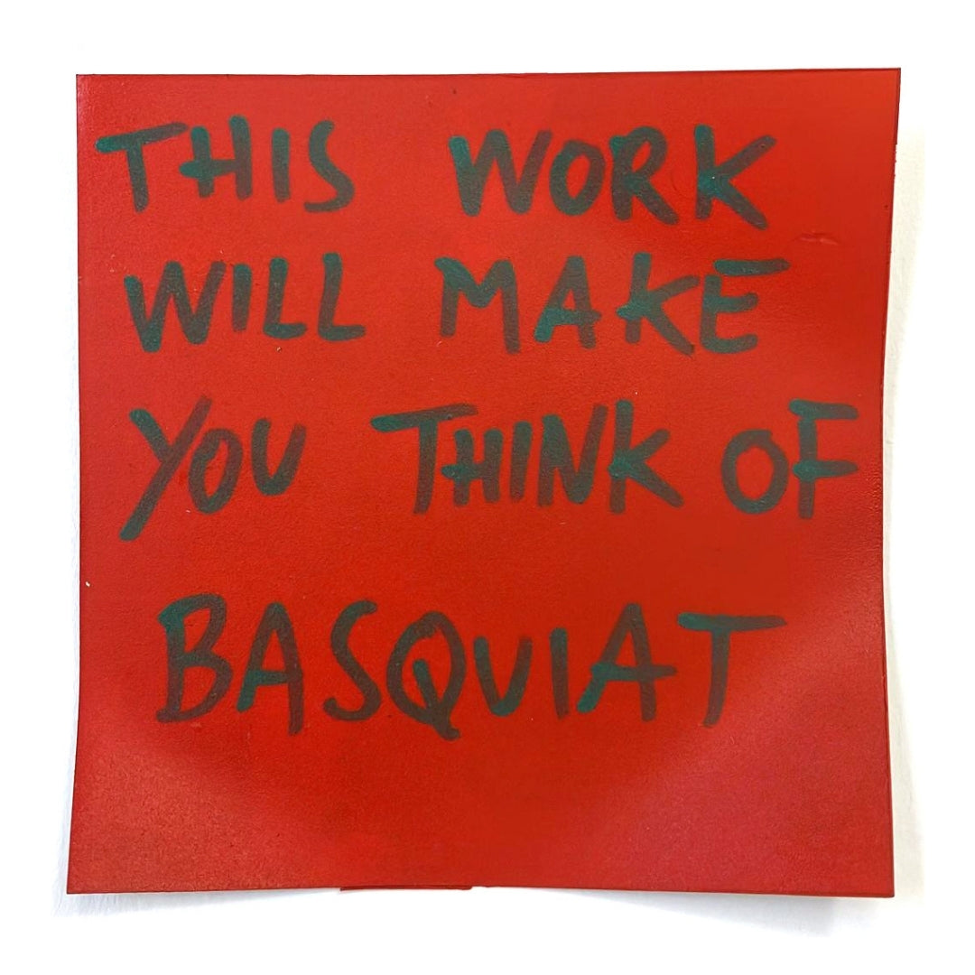 This work will make you think of Basquiat