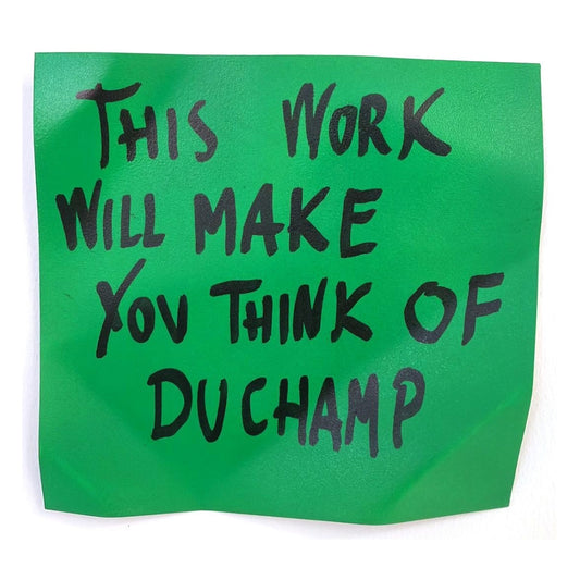 This work will make you think of Duchamp