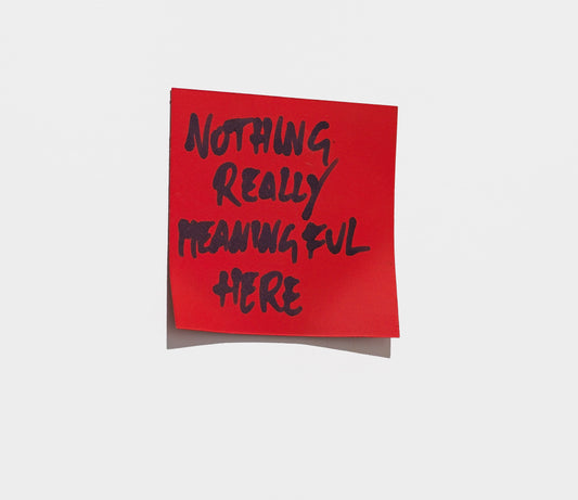 Nothing Really Meaningful Here